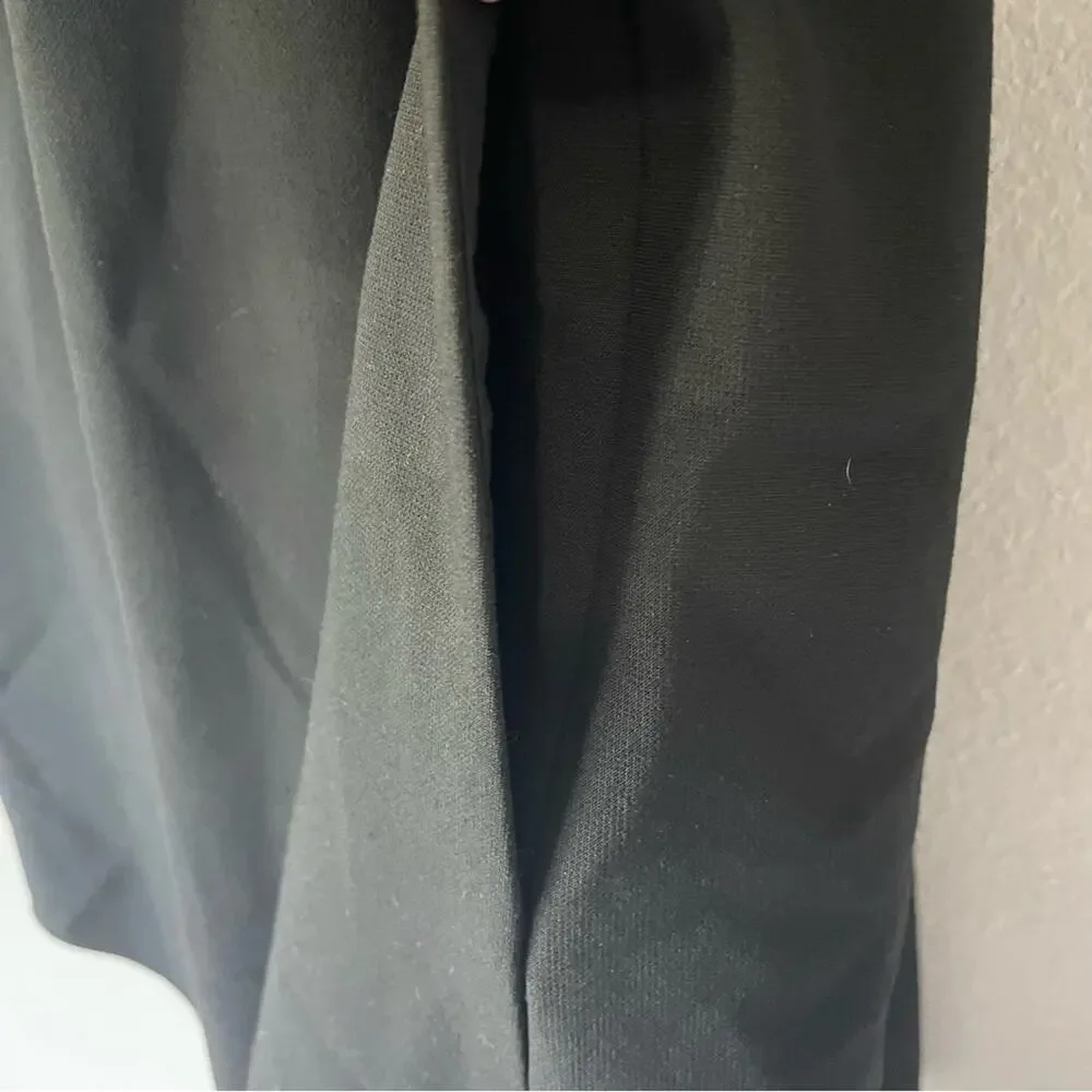 Tibi Black Dress 6 Womens Cap Sleeve Knee Length Career Pleated Knee Length - Picture 2 of 6